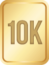 10K Yellow Gold / No Chain