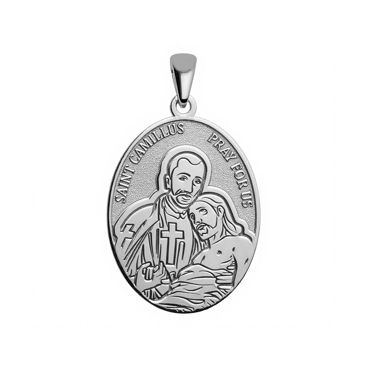 Saint Camillus Oval Religious Medal Stakora