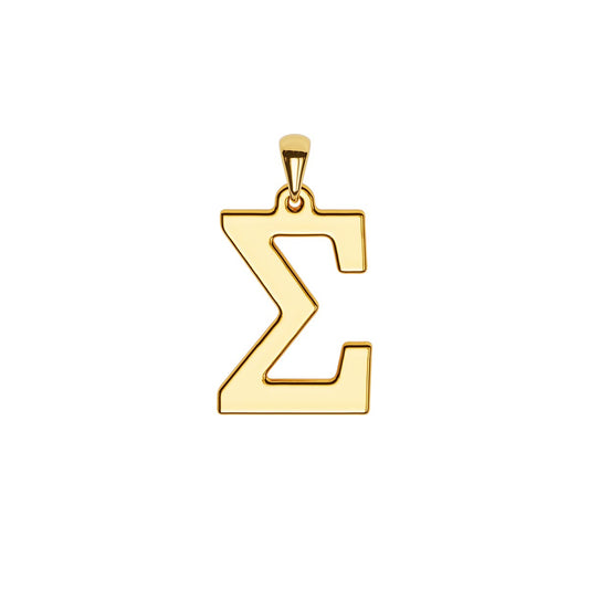 Men's Classic Greek Initial Necklace