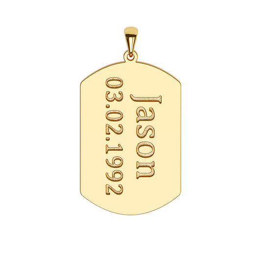 Personalized Men's Dog Tag Necklace