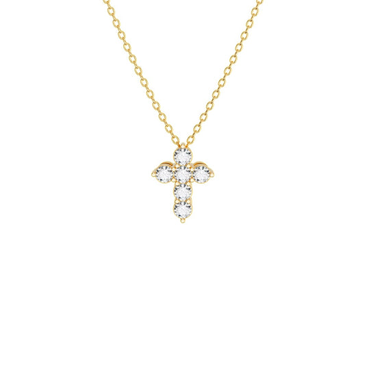 Mini Size Gallery Diamond Cross (1/3 Ct. Tw.)