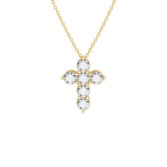 Mini Size Gallery Diamond Cross (1 1/2 Ct. Tw.)