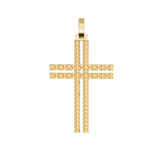 Classic Cutout Chevron Pattern Cross