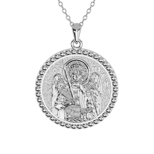 Saint Michael the Archangel Reversible Konstantinato Necklace