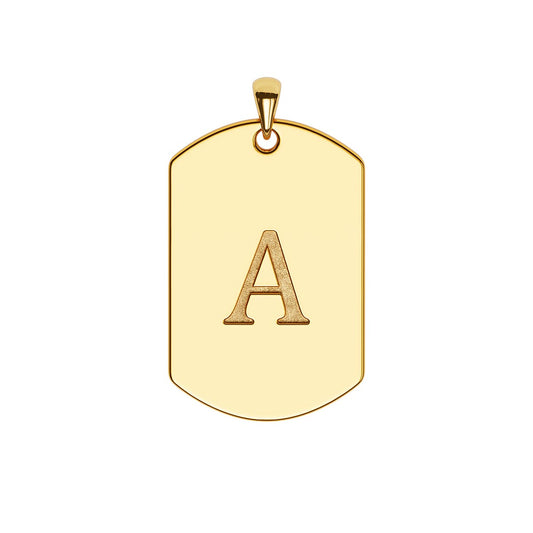 Men's Engraved Dog Tag Necklace