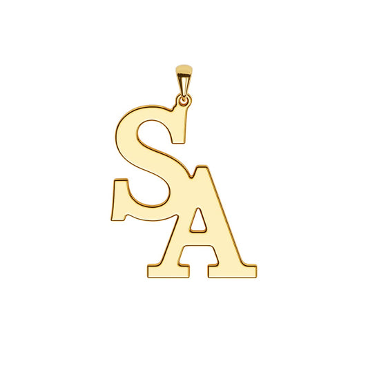 Men's Double Initial Necklace