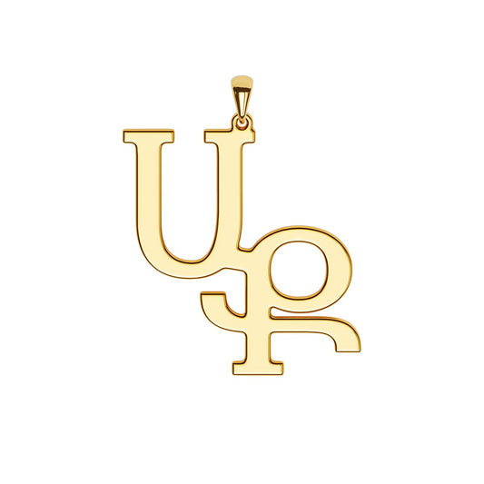 Men's Double Armenian Initial Necklace