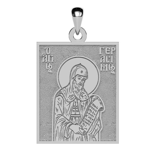 Saint Gerasimus of Kefalonia Greek Orthodox Icon Tag Medal