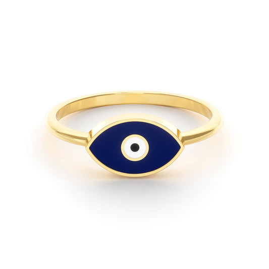 Evil Eye Enamel Ring
