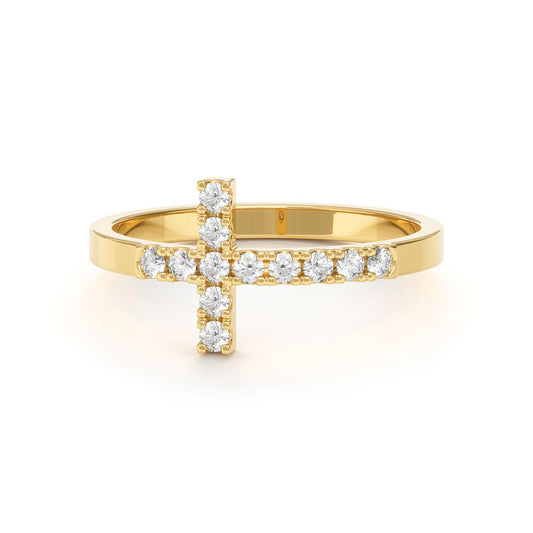 Pavé Cross Ring
