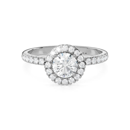 Halo 3/4 Ct. Round Diamond Engagement Ring