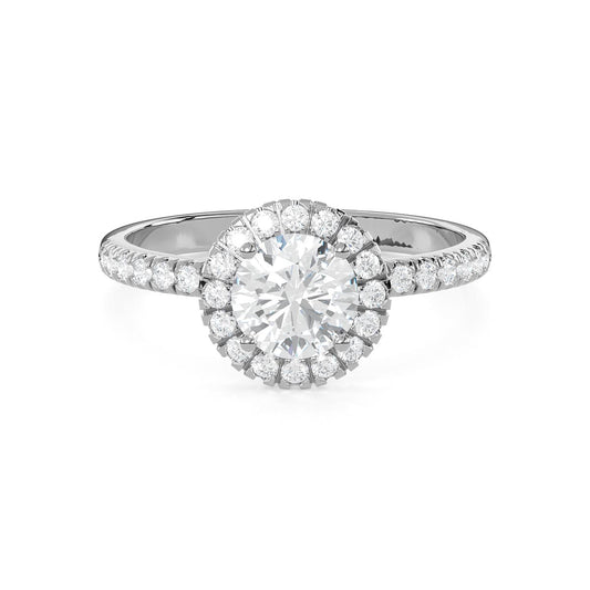 Halo 1 Ct. Round Diamond Engagement Ring