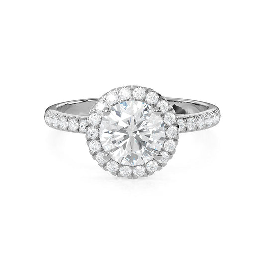 Halo 1 1/2 Ct. Round Diamond Engagement Ring