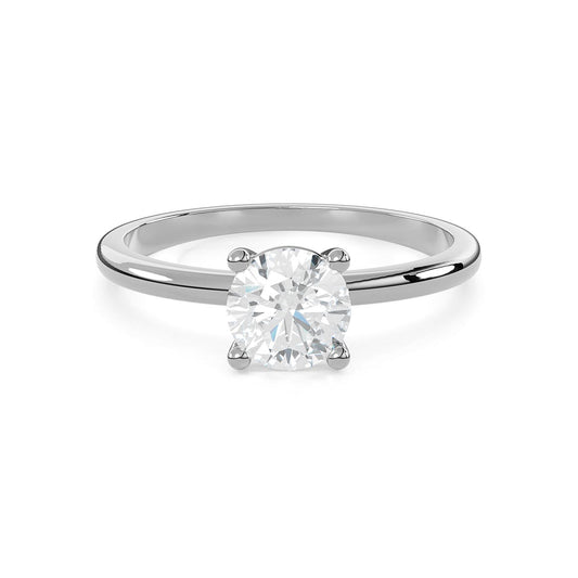 Solitaire 1 Ct. Round Diamond Engagement Ring