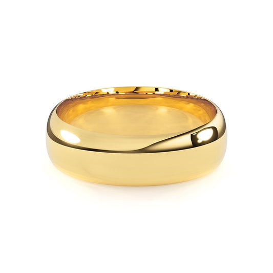 Dome Comfort Fit 6mm Classic Wedding Band