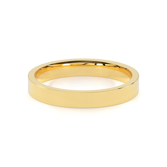 Flat Comfort Fit 3mm Classic Wedding Band