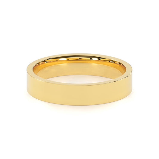 Flat Comfort Fit 4mm Classic Wedding Band