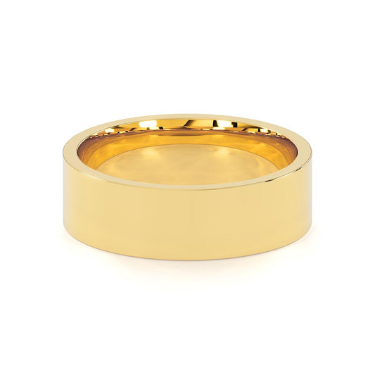 Flat Comfort Fit 6mm Classic Wedding Band