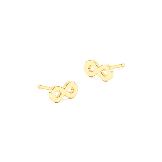 Plain Infinity Stud Earrings