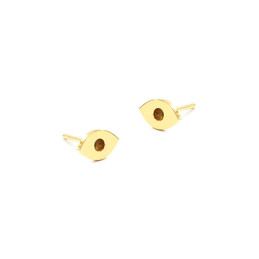 Plain Evil Eye Stud Earrings