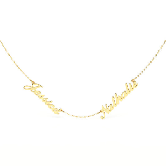 Personalized 2 Name Necklace