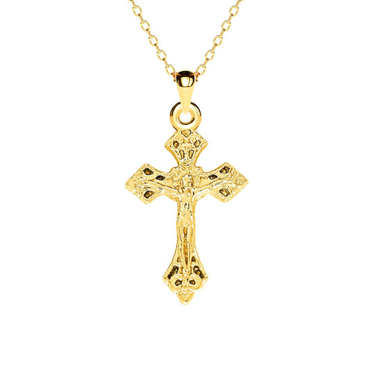 Mini Stylized Cross Necklace