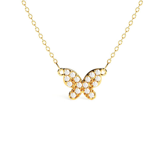 Pavé Butterfly Necklace