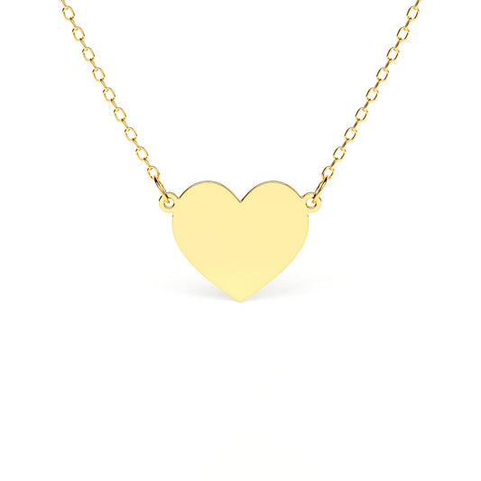 Mini Plain Heart Necklace