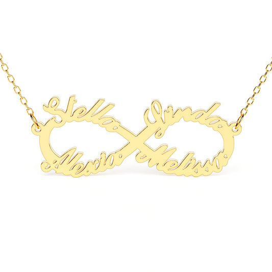 4 Name Infinity Necklace