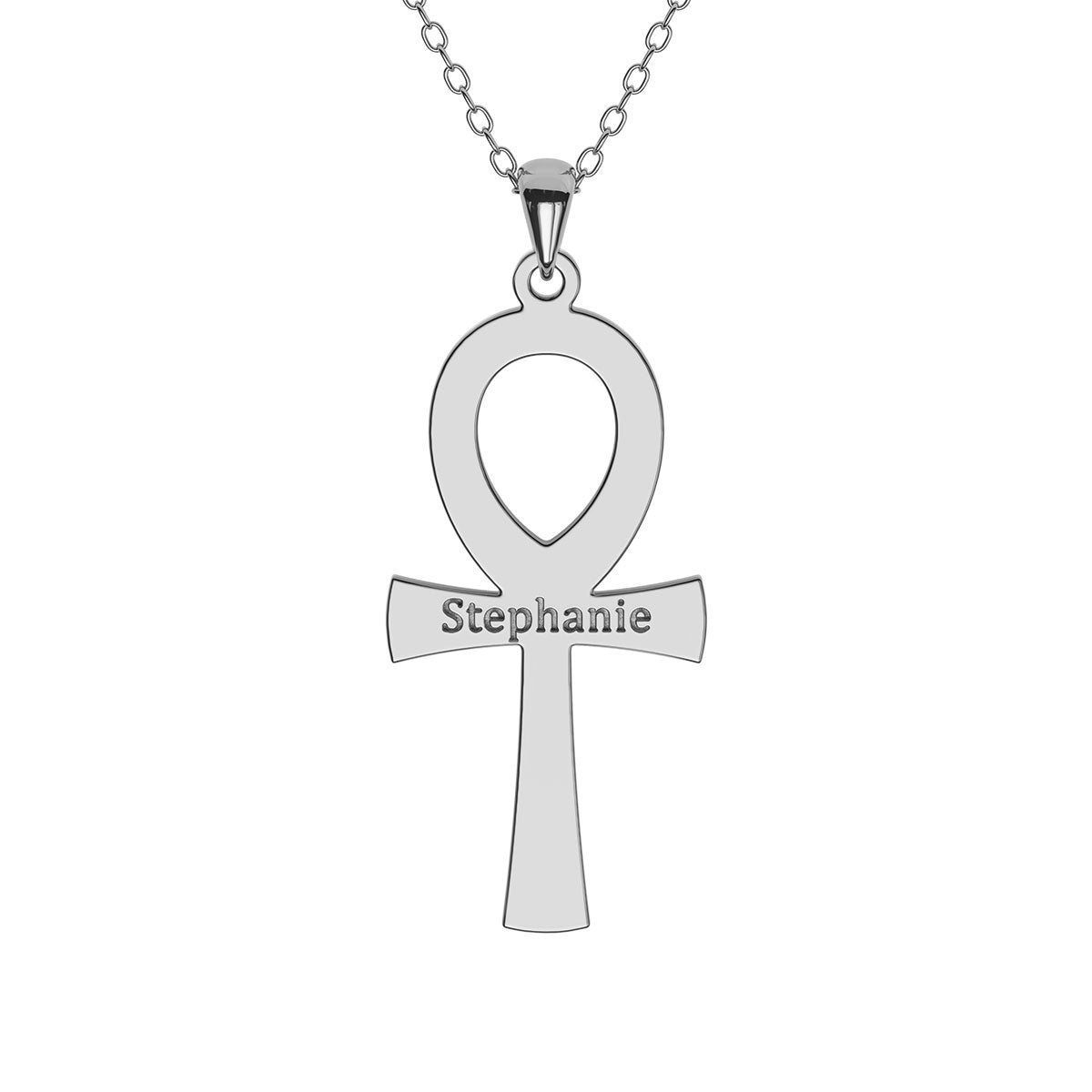 Stainless Steel Ankh Cross Necklace Set – His & Hers Matching Egyptian Symbol Pendants, Gift Ready - View #3