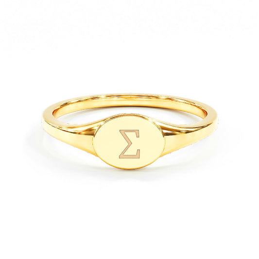 Greek Initial Signet Ring