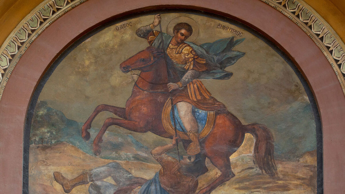 Image. Saint Dimitrios Icon. Greek Orthodox icon
