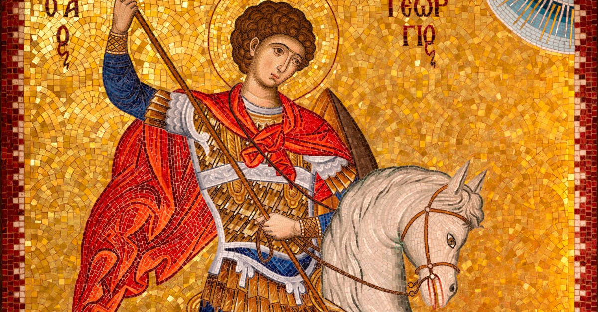 Sent George Image The Legend of Saint George: A Tale of Courage, Faith, and Heroism – Stakora