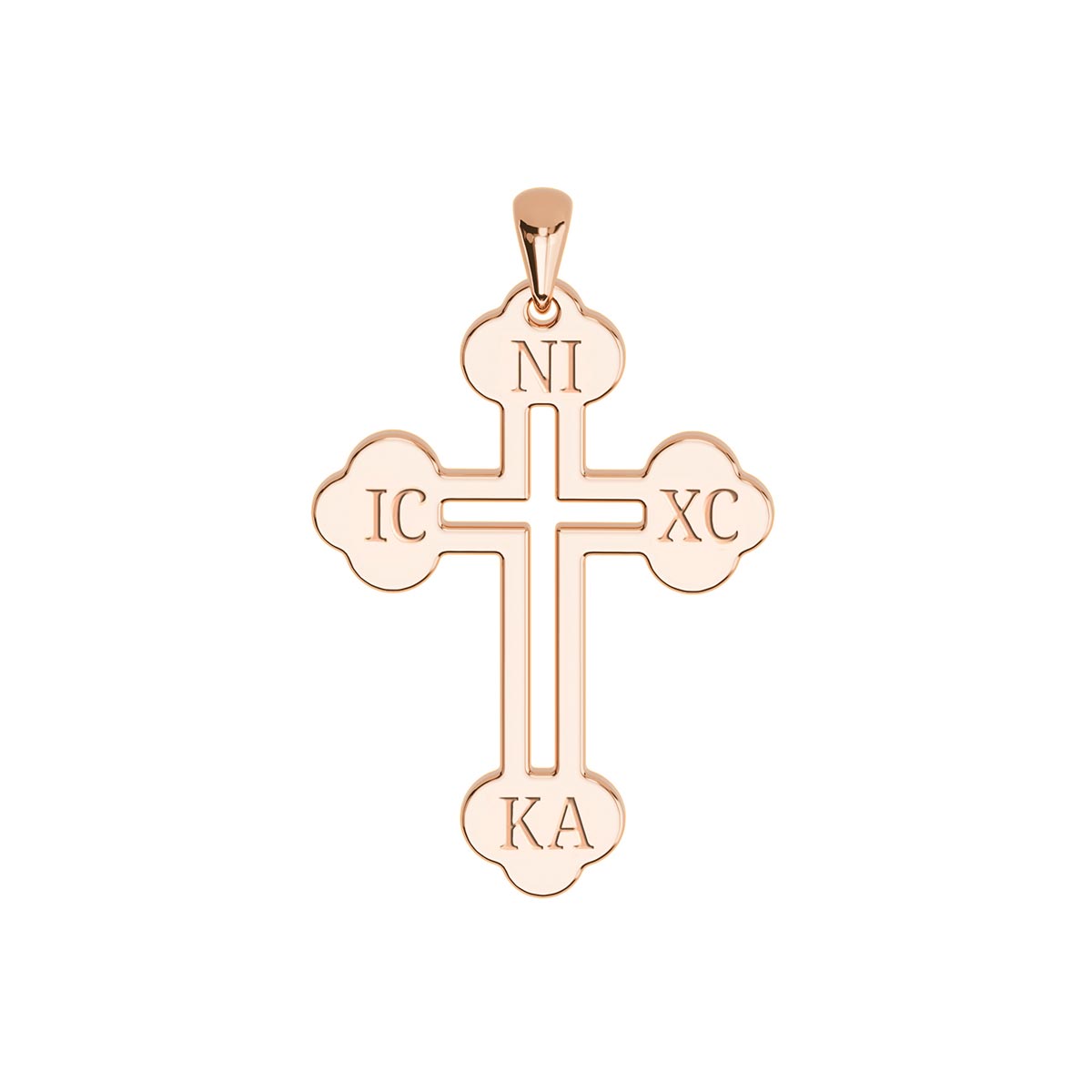 Greek Cross Engraved Necklace | Stakora