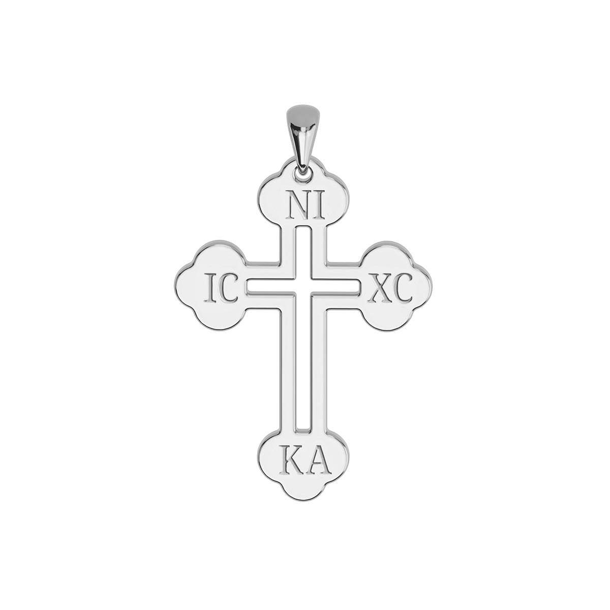Greek Cross Engraved Necklace | Stakora