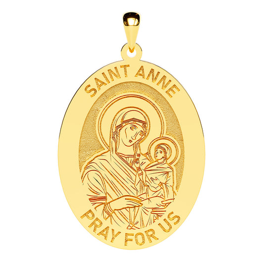 Saint Anne Oval Religious Medal