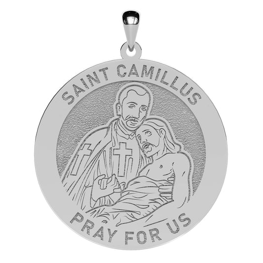 Saint Camillus Round Religious Medal