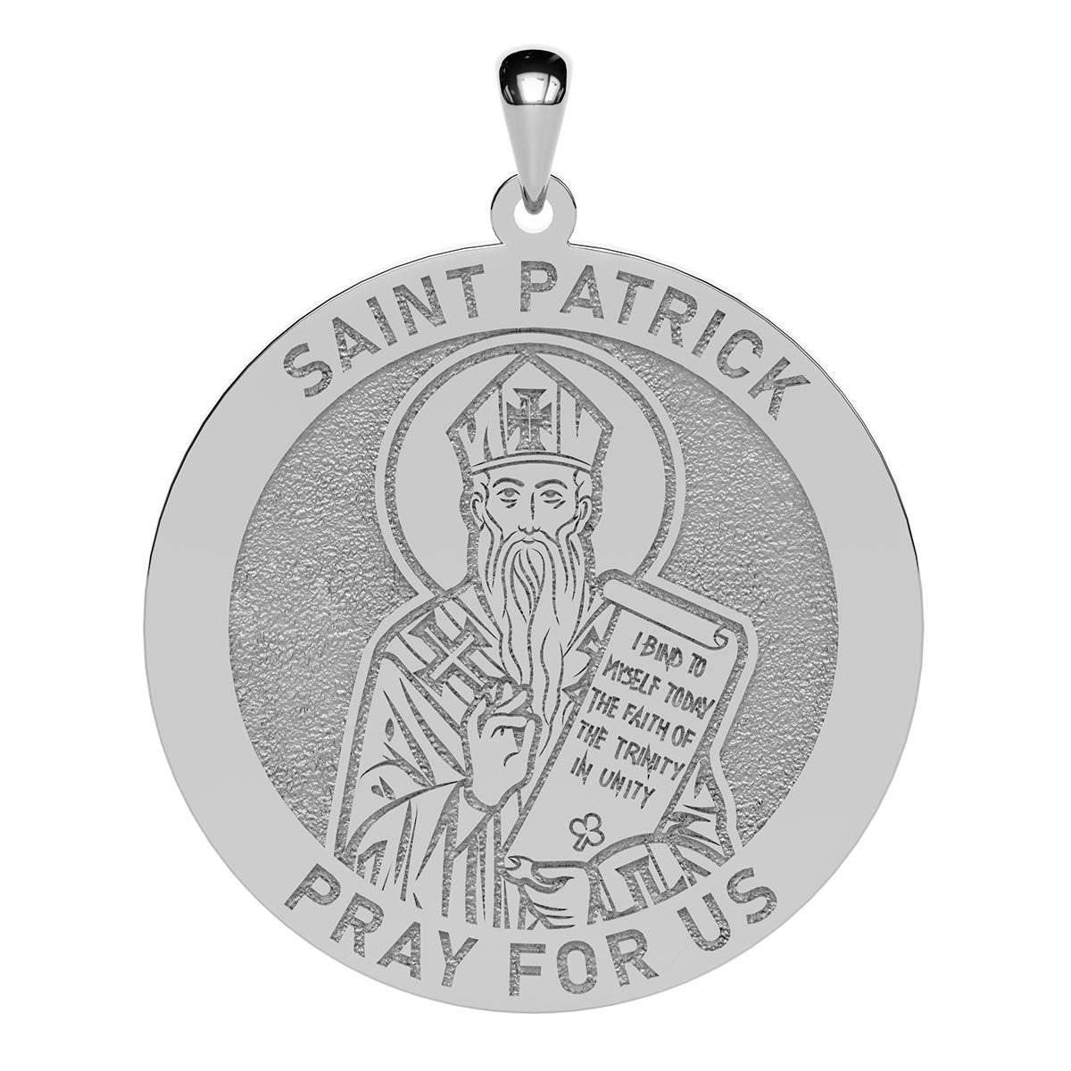 Saint Patrick Round Religious Medal