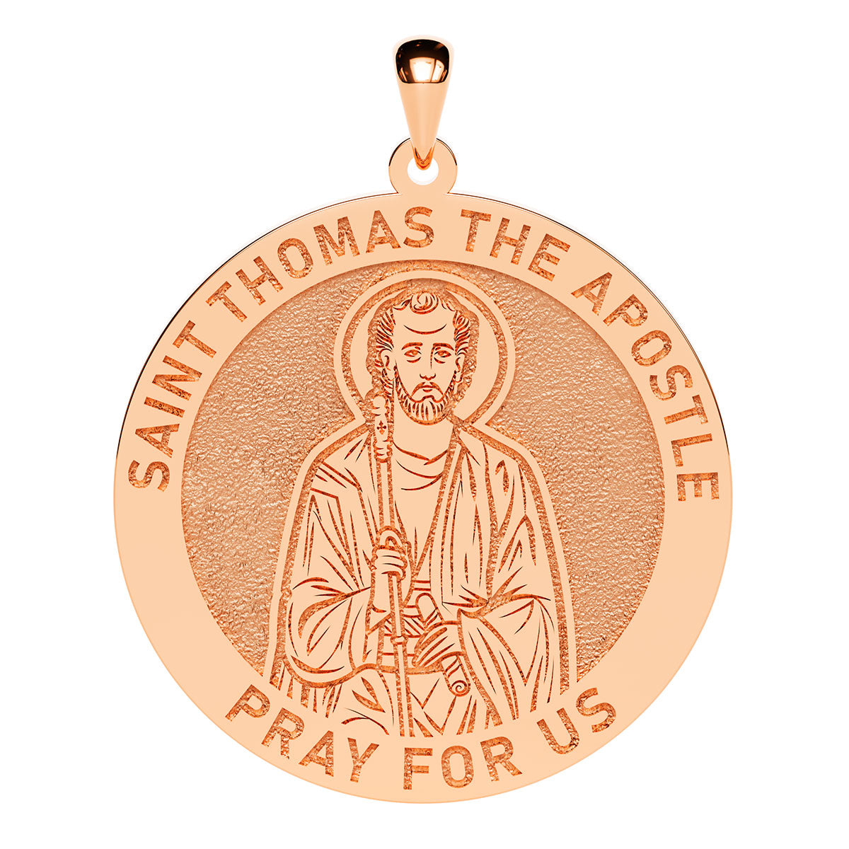 Saint Thomas the Apostle Round Religious Medal