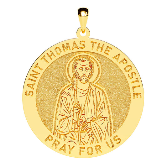 Saint Thomas the Apostle Round Religious Medal