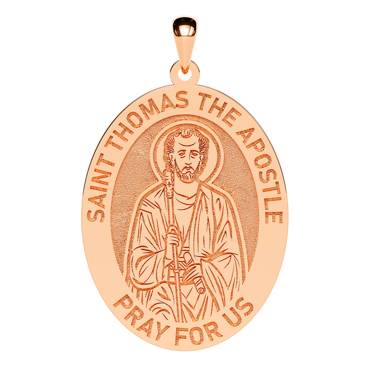 Saint Thomas the Apostle Oval Religious Medal