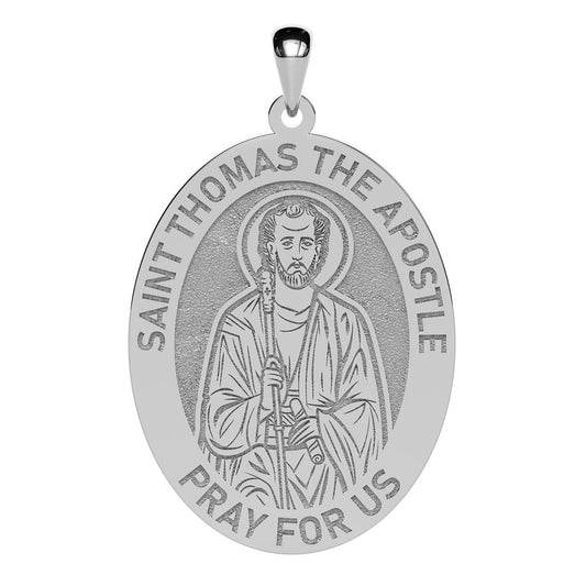 Saint Thomas the Apostle Oval Religious Medal