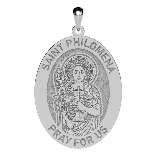 Saint Philomena Oval Religious Medal
