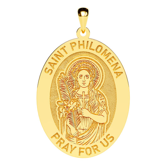 Saint Philomena Oval Religious Medal