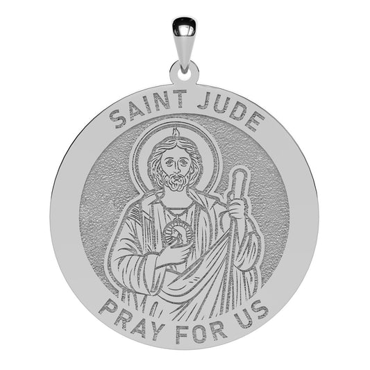 Saint Jude Icon Round Religious Medal