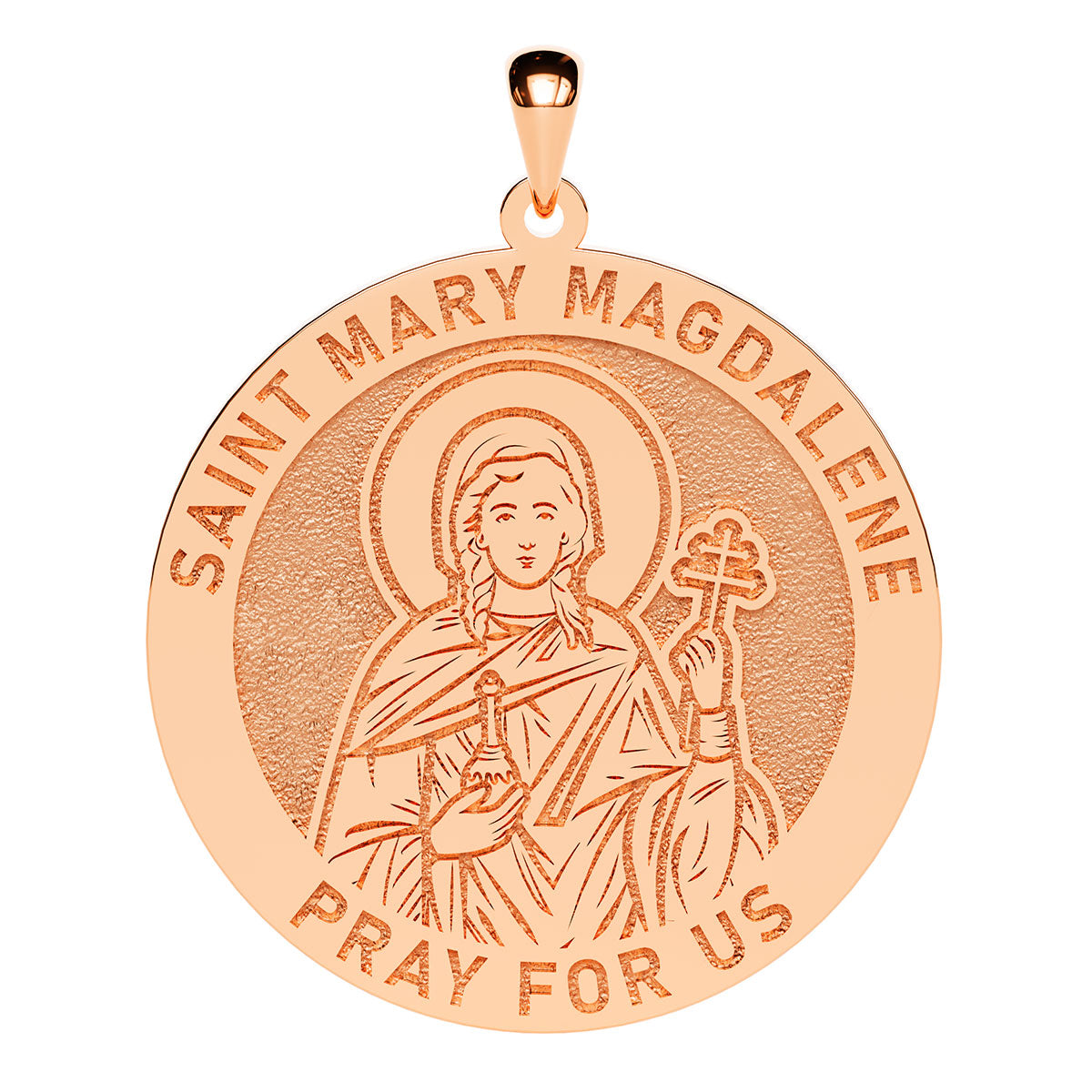Saint Mary Magdalene Round Religious Medal