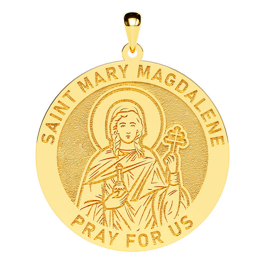 Saint Mary Magdalene Round Religious Medal