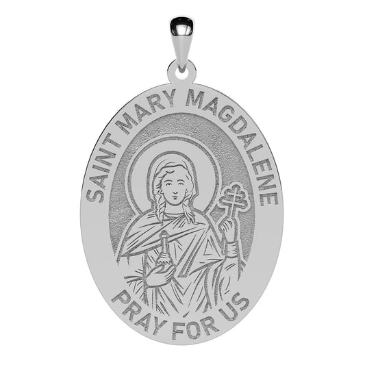 Saint Mary Magdalene Oval Religious Medal