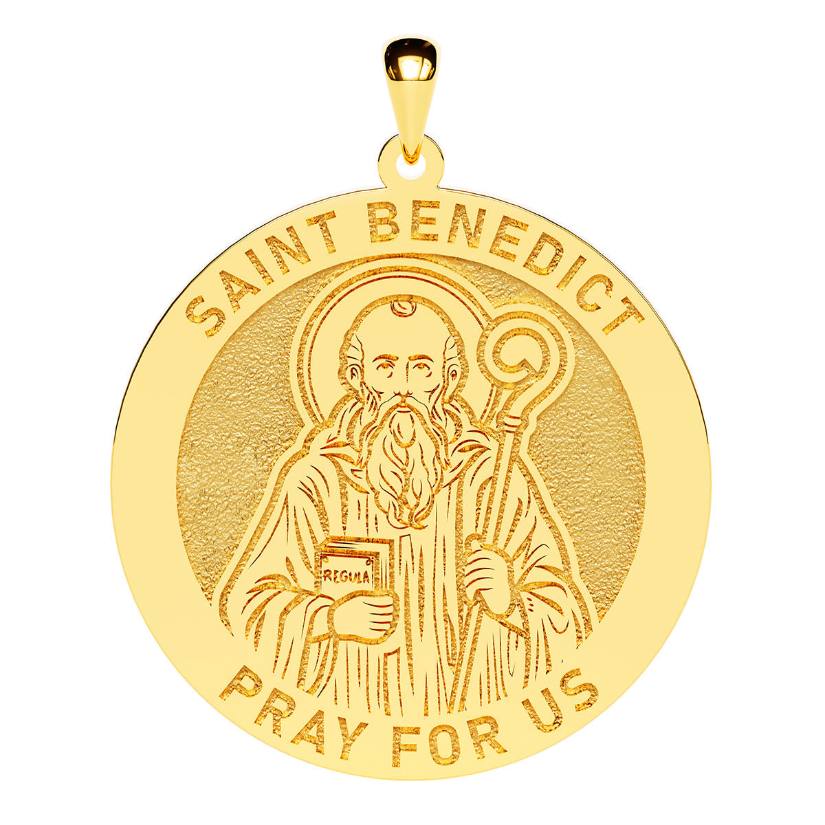 Saint Benedict Round Religious Medal
