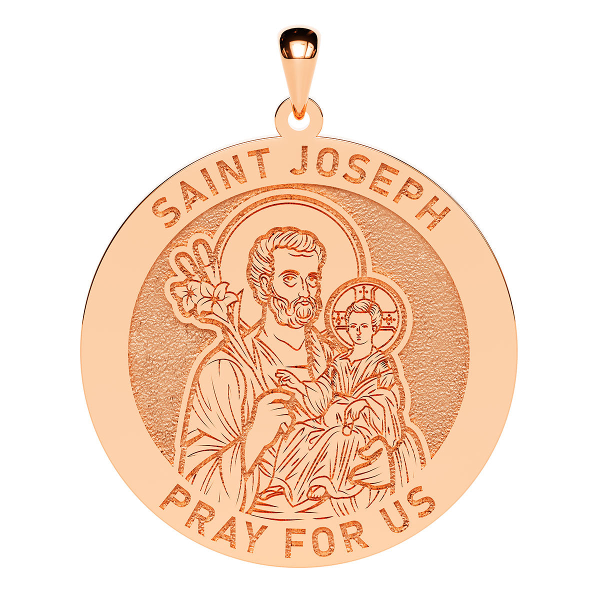 Saint Joseph Round Religious Medal